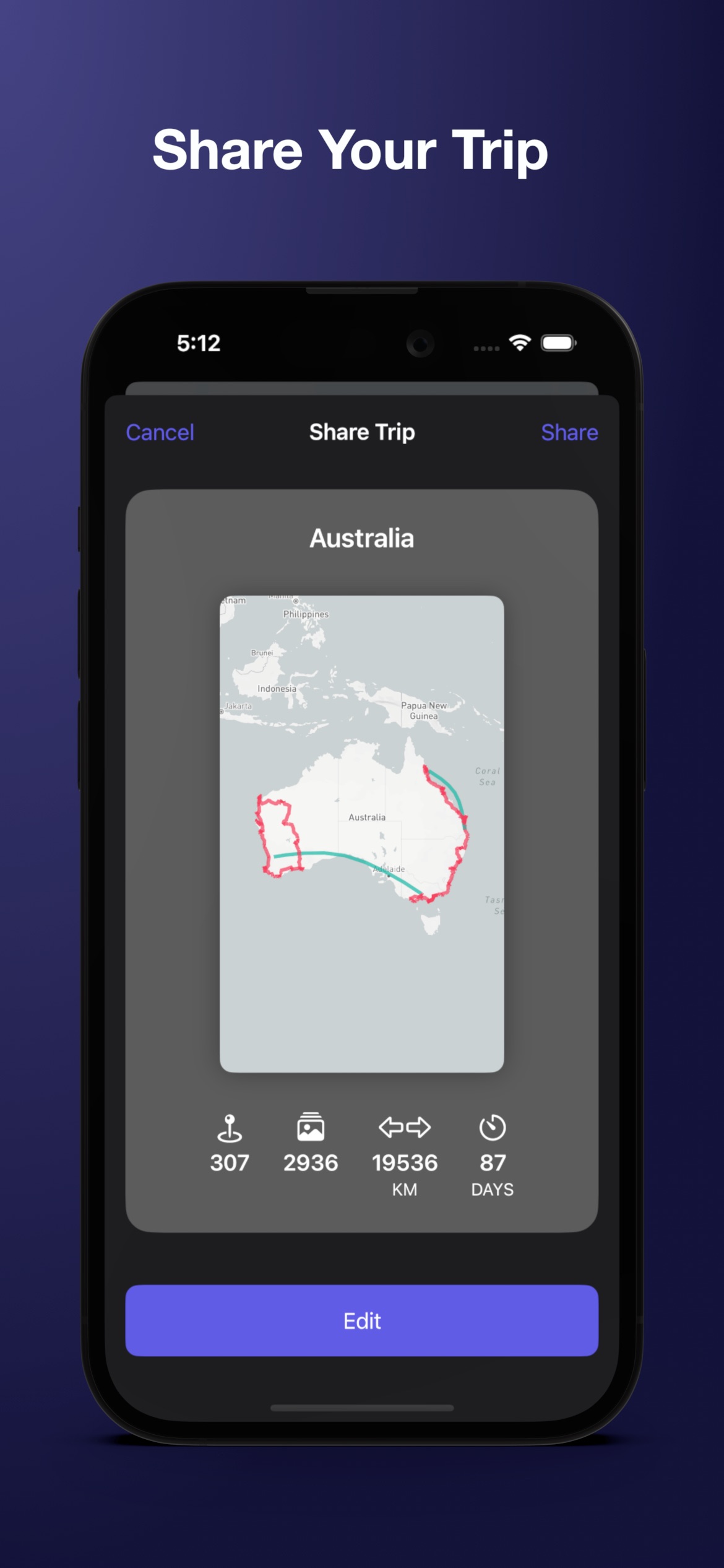Screenshot do app Photo Route - Map Your Photos