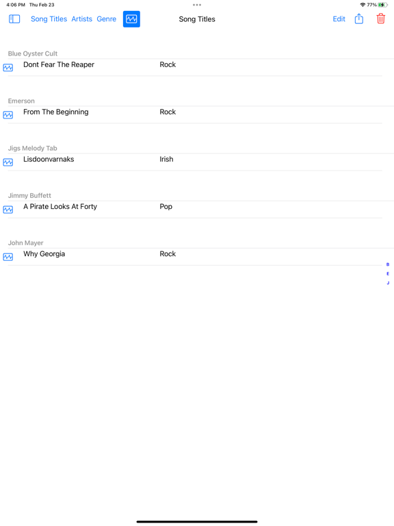 MuziView iPad screenshot 4 - Music app