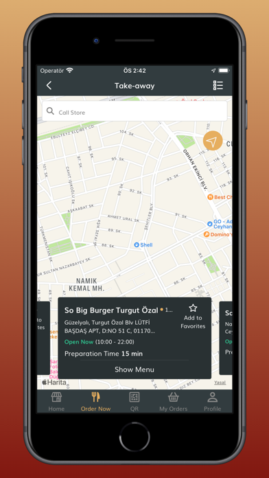 So Big Burger App Screenshot