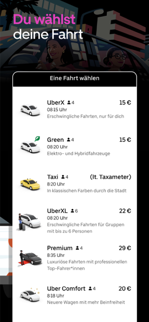 ‎Uber - Fahrt bestellen Screenshot