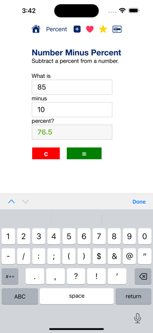 ‎Percent Calculators Screenshot