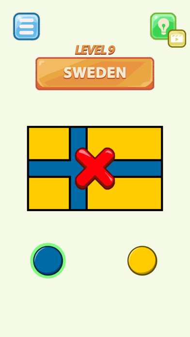 Flag Coloring Puzzle Screenshot