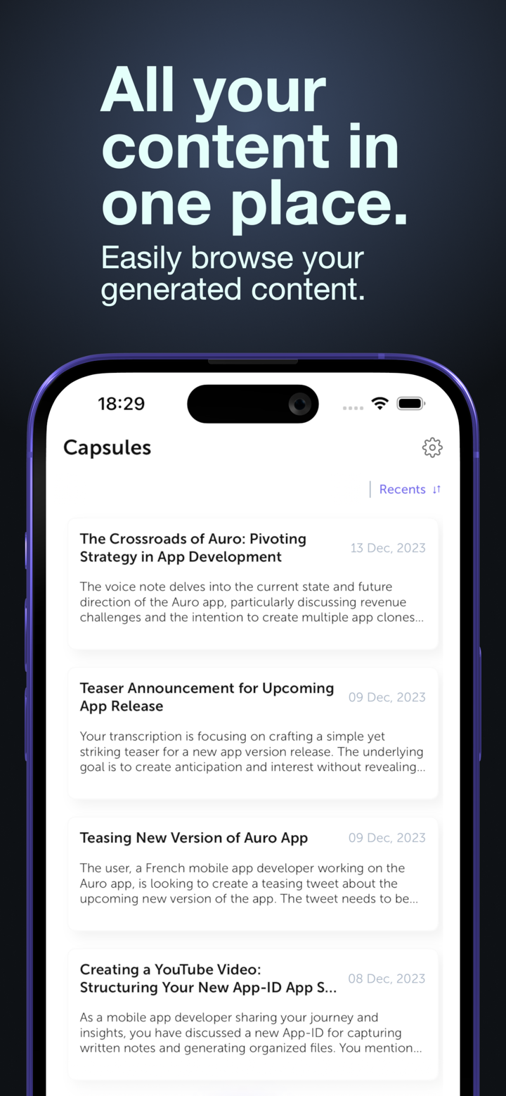 Auro: AI Social Post Assistant screenshot 4