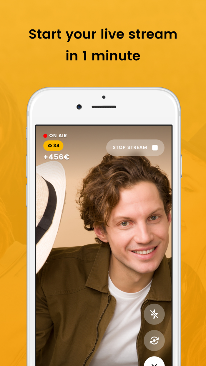 itsLIVE stream and collect money