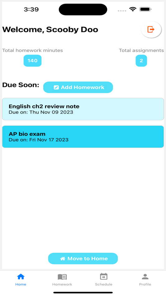 #2. Homework Aid Student version (iOS) Podle: New Story Tech