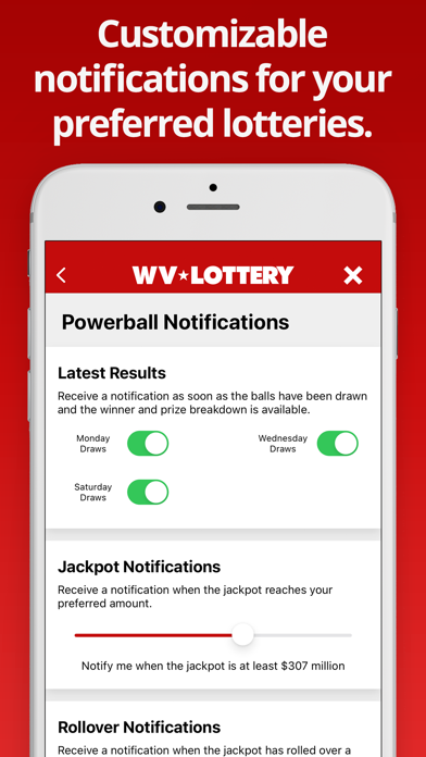 WV Lottery Numbers Screenshot