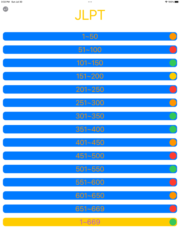 Screenshot #5 pour JLPT vocabulary