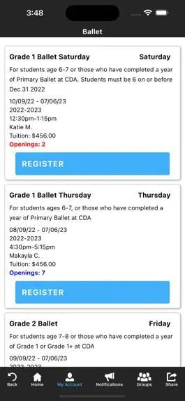 Game screenshot Cobequid Dance Academy apk