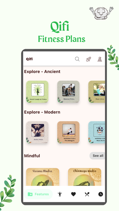 Qifi - Yoga Nutrition Mindful Screenshot