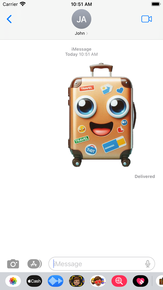 #4. Suitcase Stickers (iOS) بواسطة: Paul Scott