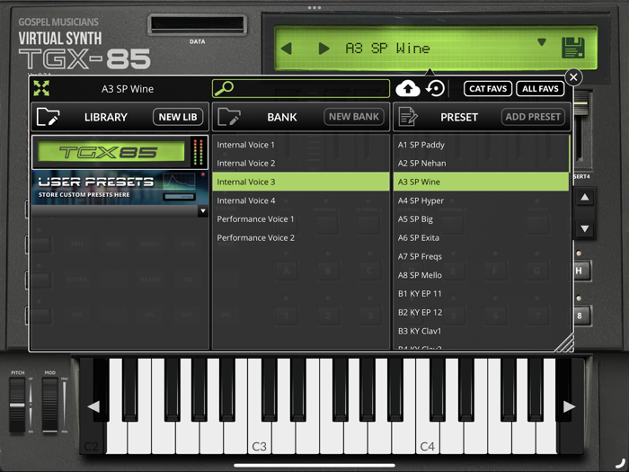 TGX-85 Virtual Sample Library