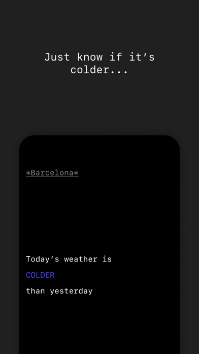Lazy Weather: colder or warmer Screenshot