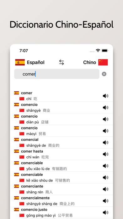 Chino simplificado-Español Screenshot