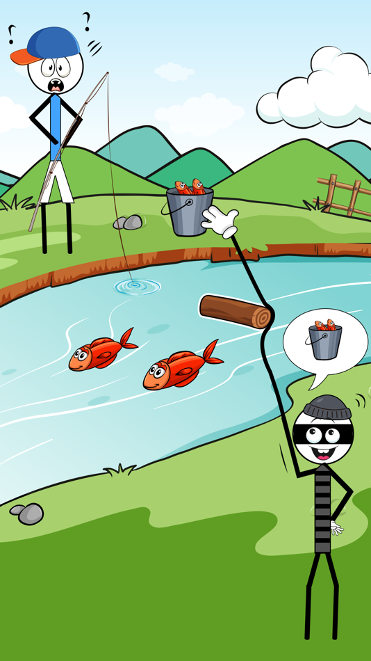 #1. Stickman Robber Brain Puzzle (iOS) 由: Farjad Adnan
