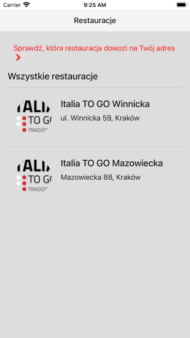Italia TO GO Screenshot