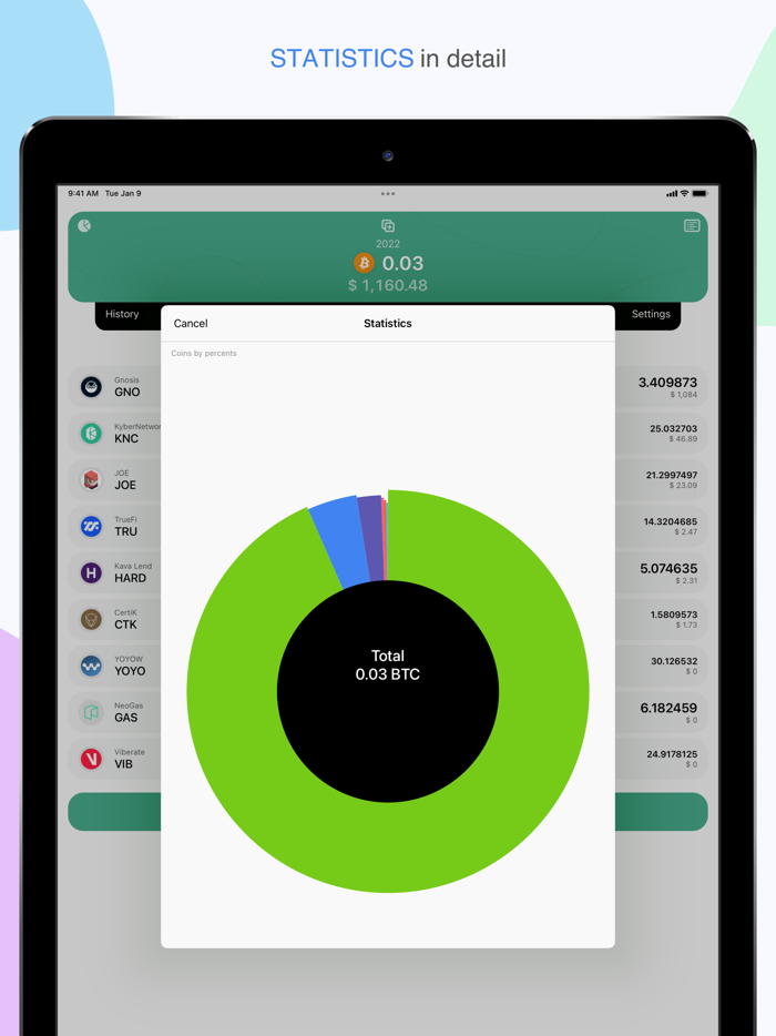 Cryptofolio - portfolio wallet