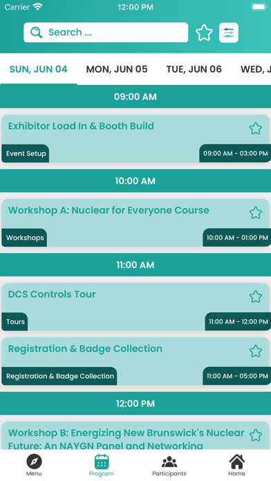 Canadian Nuclear Society App Screenshot