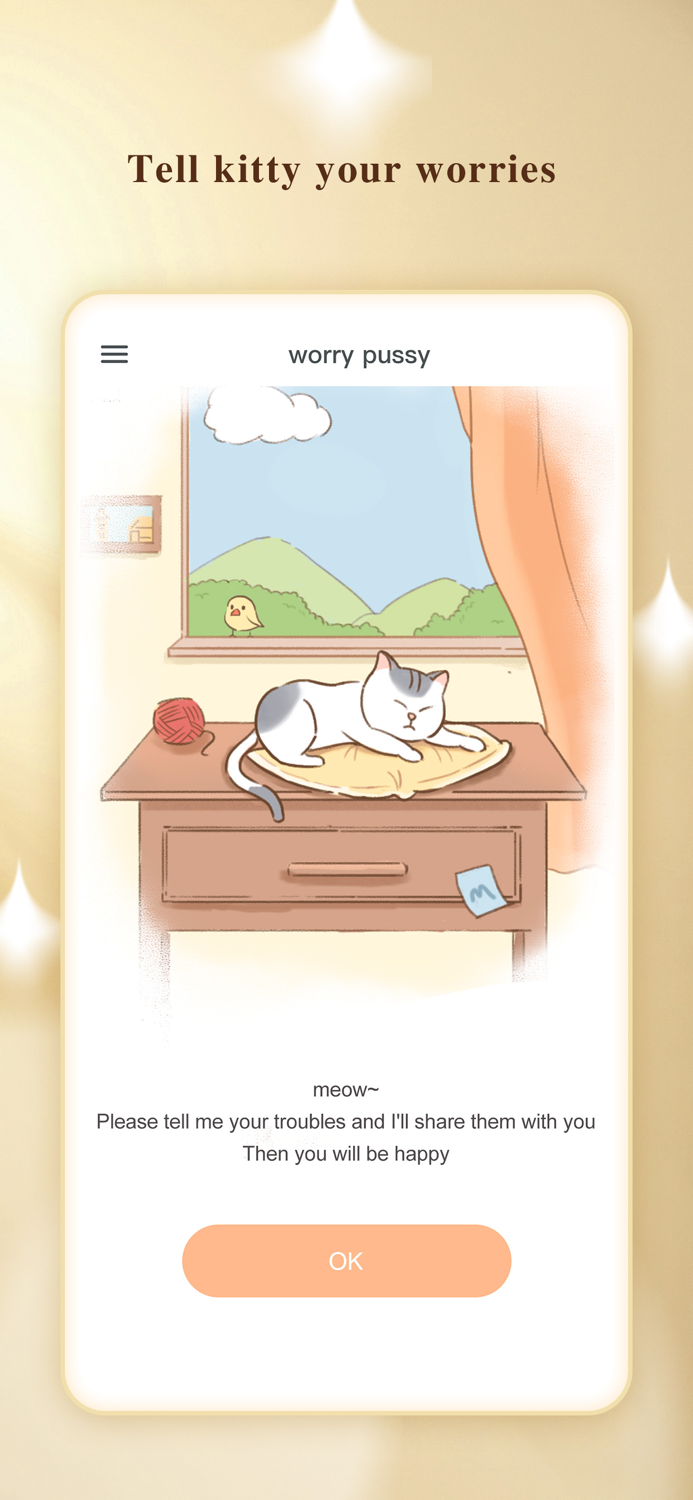 worry cat-to remove stress