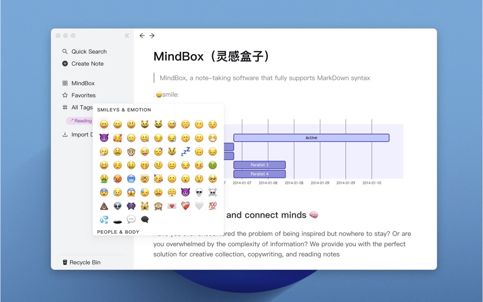 #2. MindBox - A note-taking app (macOS) 由: 冉 罗