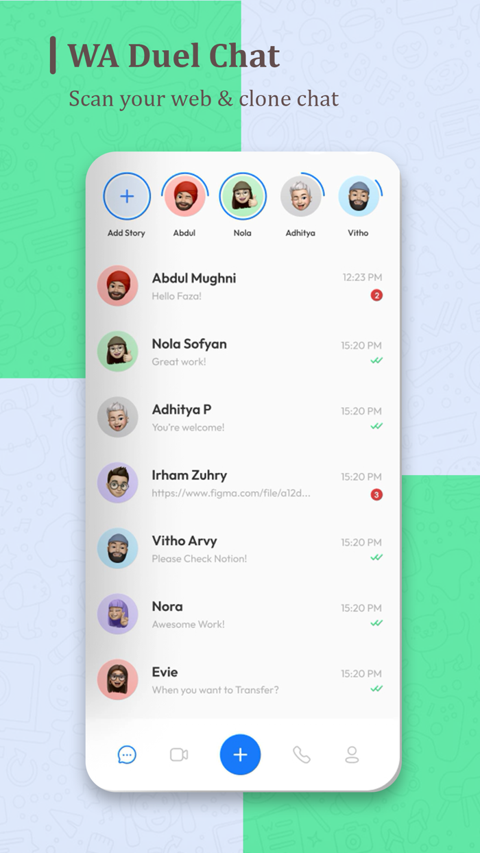 Dual Chat WA Web GB Messanger