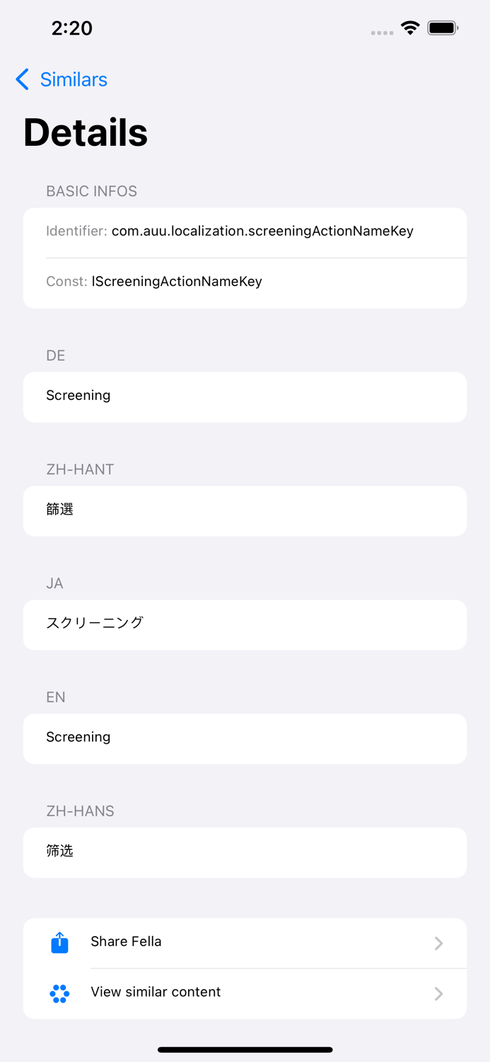 Fella - Project i18n tool