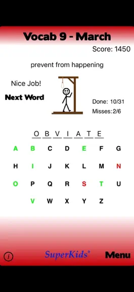 Game screenshot 9th Grade Vocabulary apk