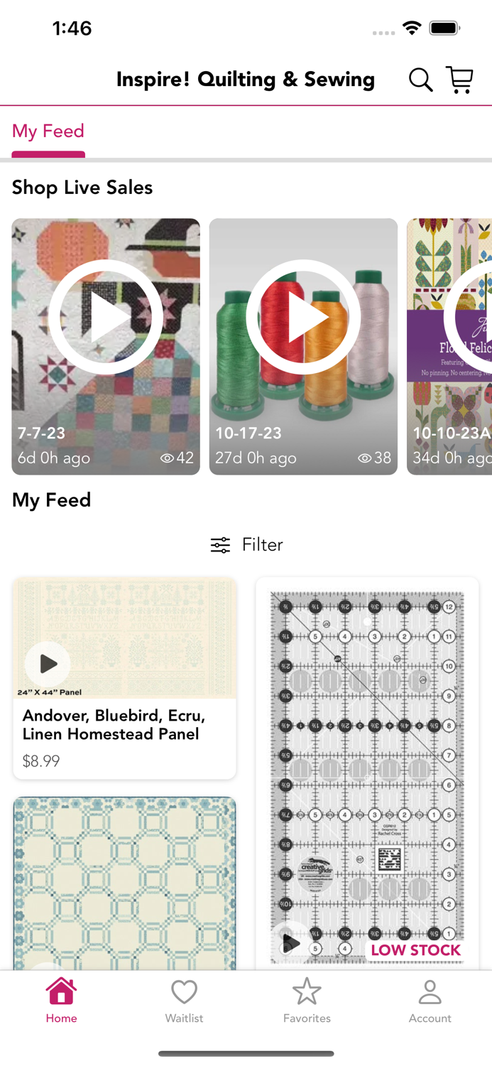 Inspire Quilting  Sewing