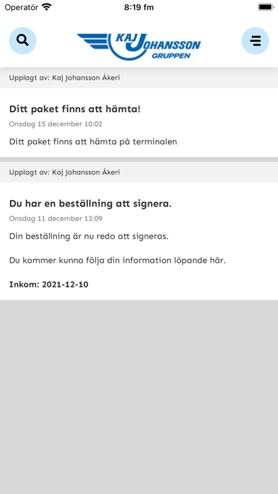 Kaj Johansson Gruppen Screenshot