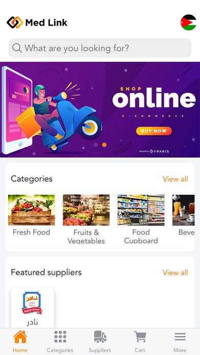 MedLink: Online Shopping Screenshot