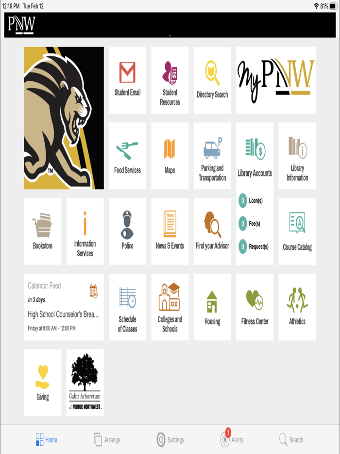 Purdue Northwest Mobile App