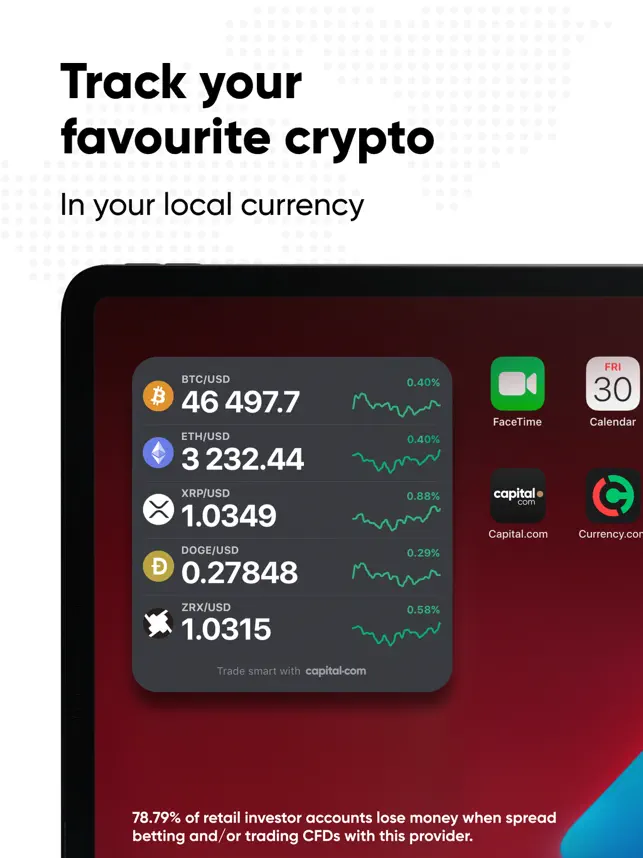 Screenshot 1 Bitcoin & Crypto Price Widget iphone