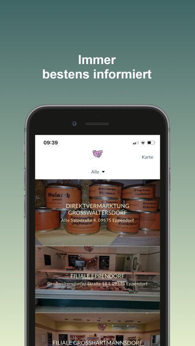 Landfleischerei Burkersdorf Screenshot