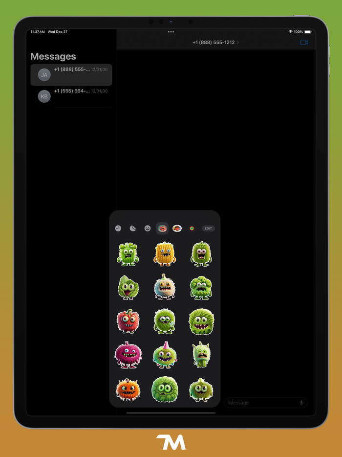 Monster Veggies Stickers