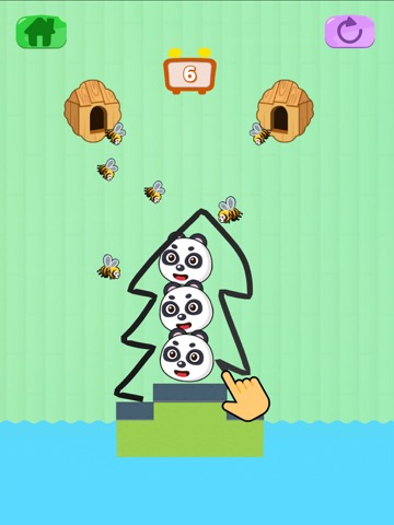 パンダを助ける: 犬を救え ミツバチゲームのおすすめ画像3