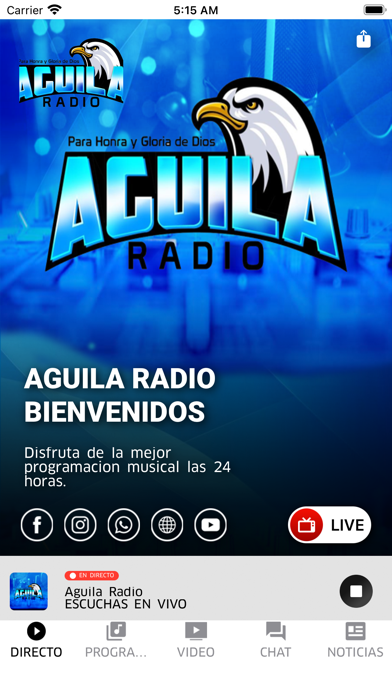 Aguila Radio Ministry Screenshot