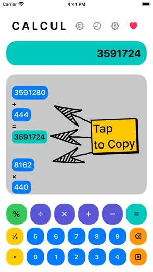 CALCUL Calculator screenshot 1