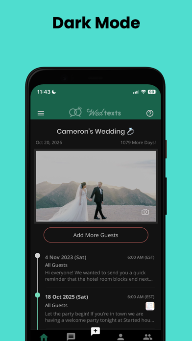 WedTexts - Wedding Texting Screenshot