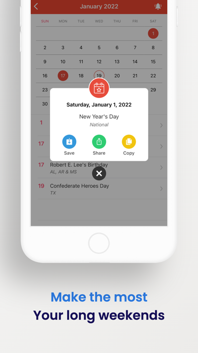 Italy Public Holidays 2025 Screenshot