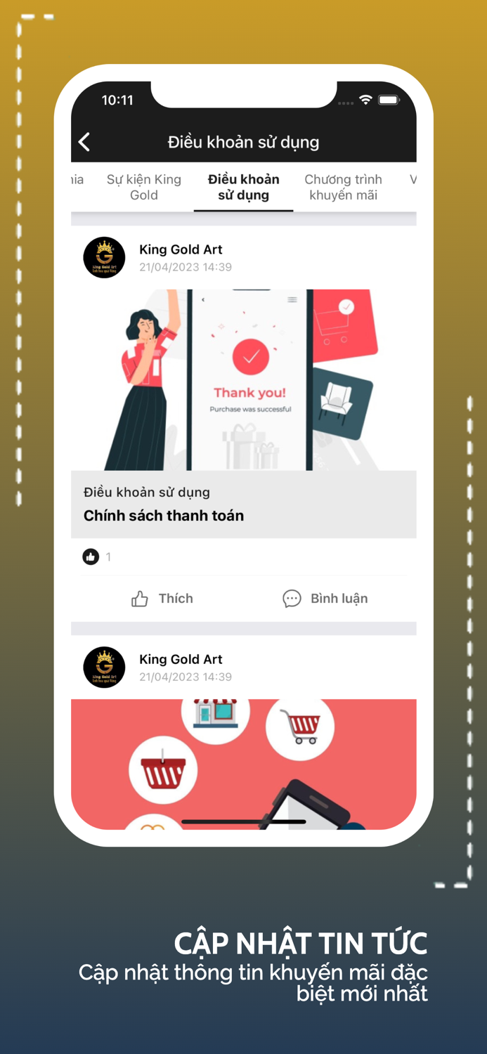 King Gold Art - Quà tặng vàng