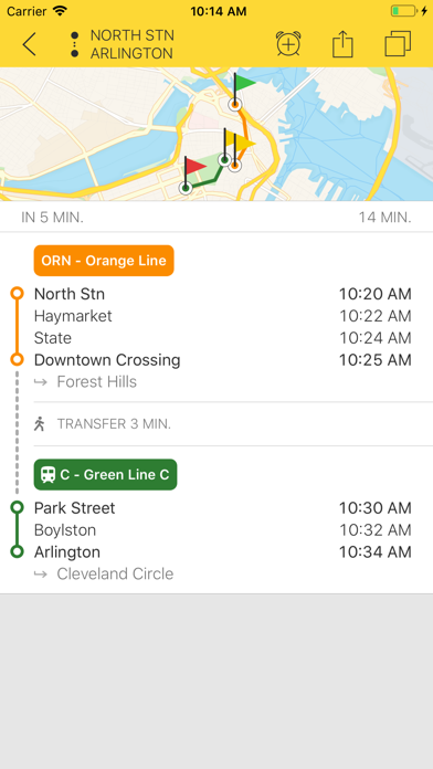ezRide Boston - Trip Planner Screenshot