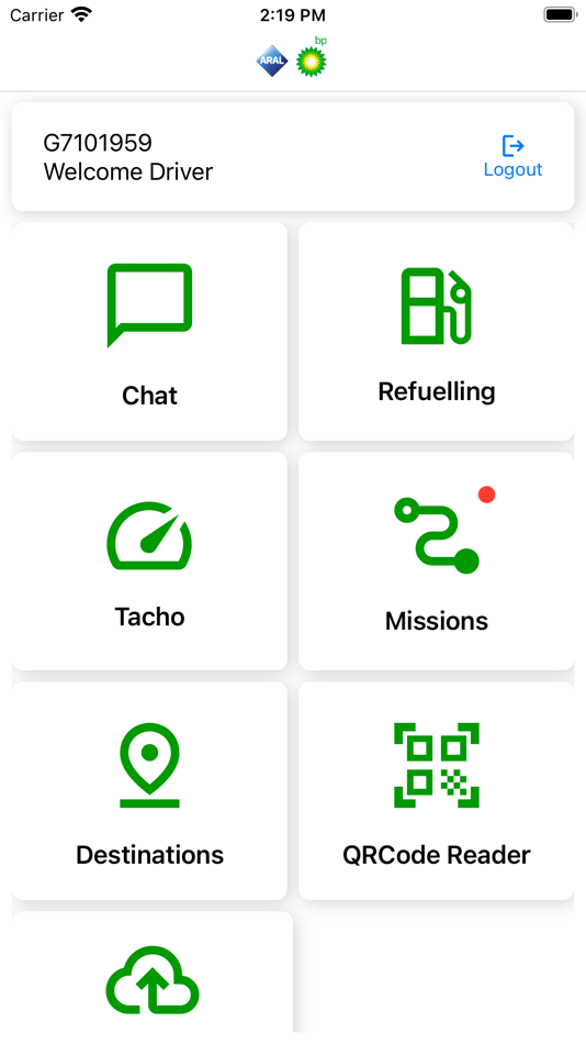 #1. BP + Aral for EETS - Driver (iOS) Podle: Trafineo GmbH & Co KG
