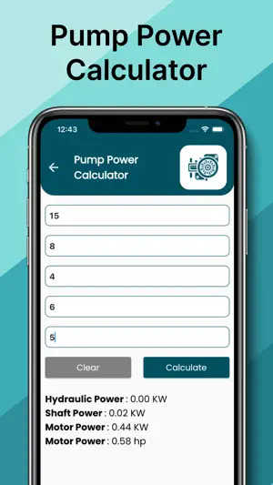 Pump Power Calculator screenshot 3