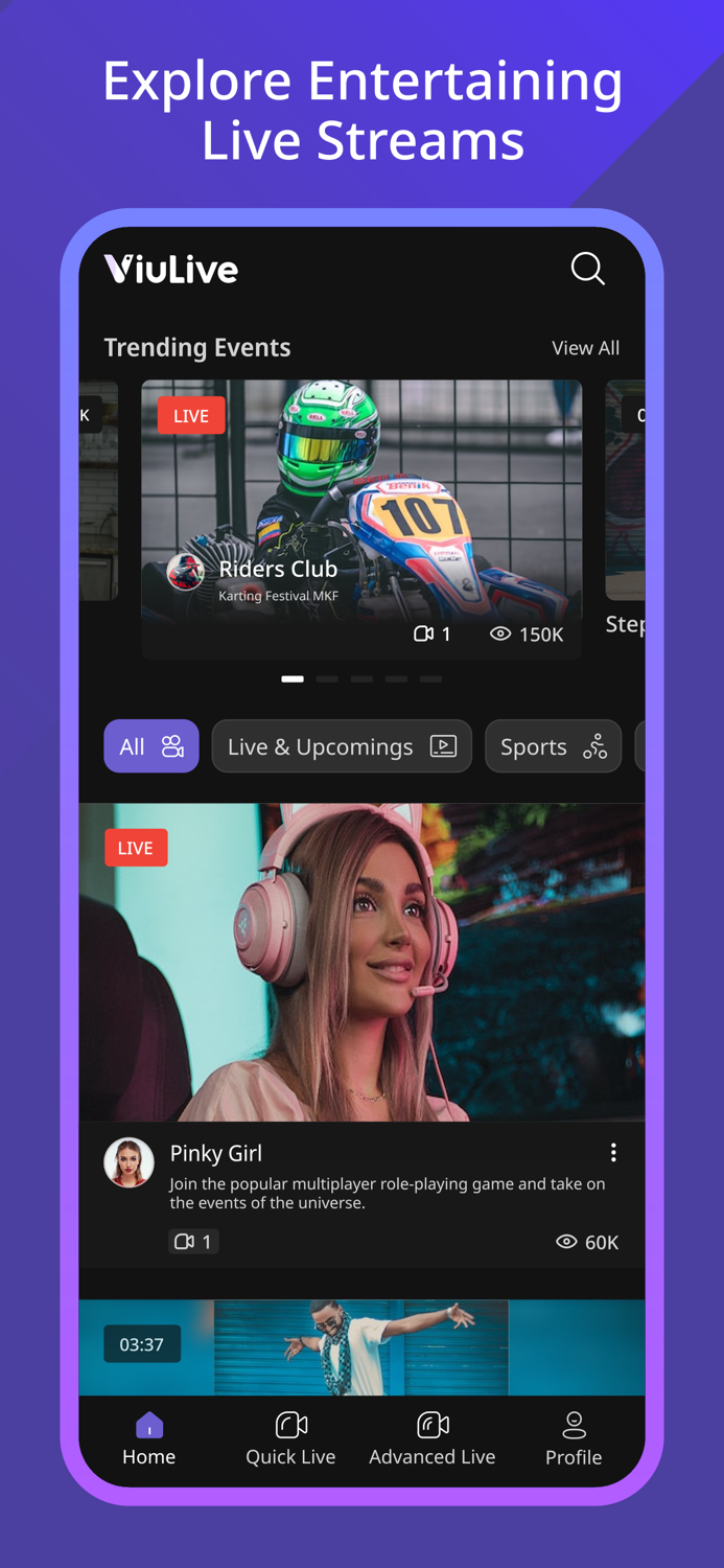 ViuLive-Multi Cam Live Stream