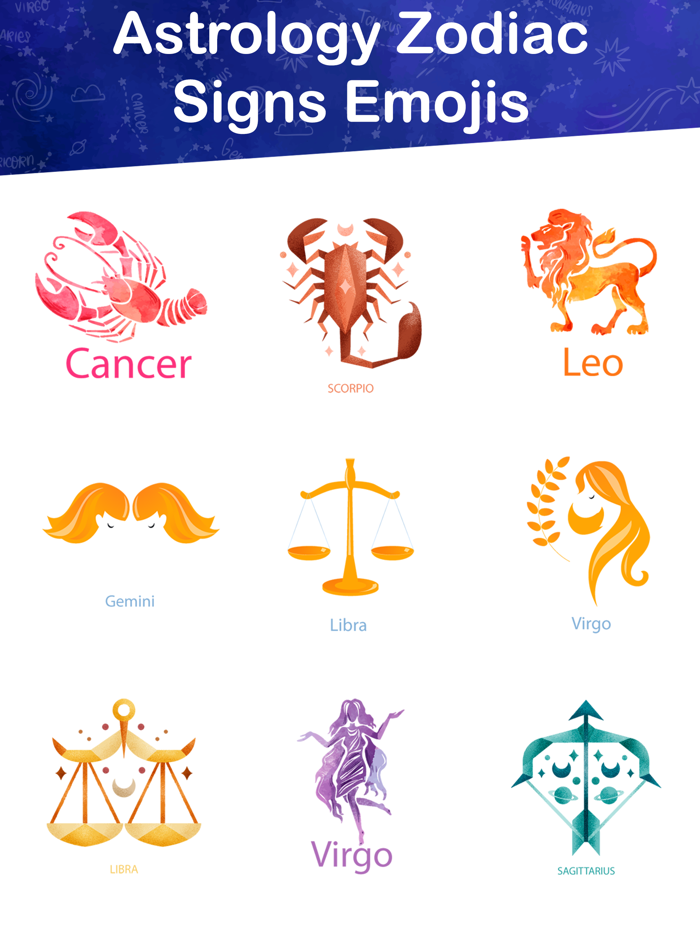 Astrology Zodiac Signs Emojis