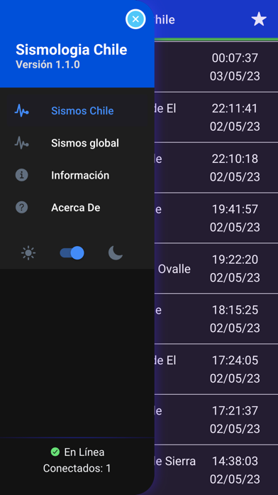 Sismología Chile Screenshot