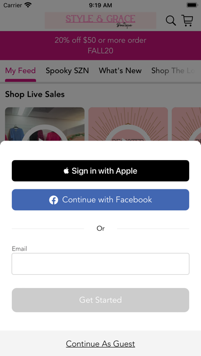 Style & Grace Boutique Screenshot