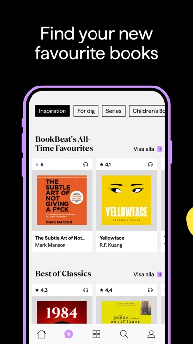 BookBeat Audiobooks & E-books Screenshot