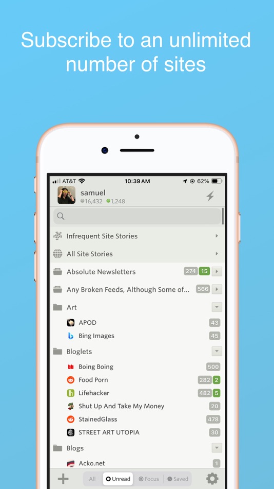 #1. NewsBlur (macOS) 由: NewsBlur, Inc.