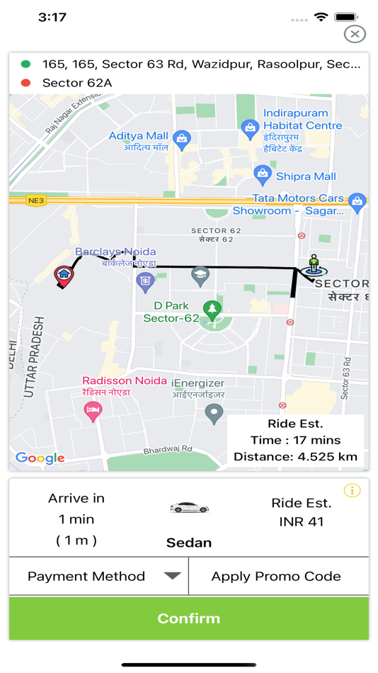 #4. Lambda Taxi (iOS) By: Shilpa Goyal