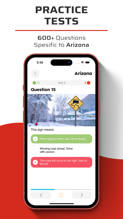 Arizona MVD Permit Test Screenshot